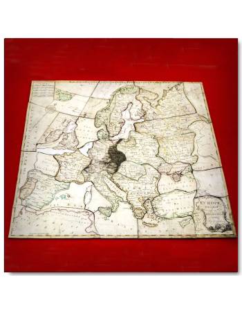 The first jigsaw puzzle. Europe divided into it kingdoms. Spilsbury 1767